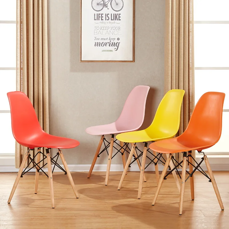 1 шт. креативный современный дизайн обеденный стул со спинкой с деревянными