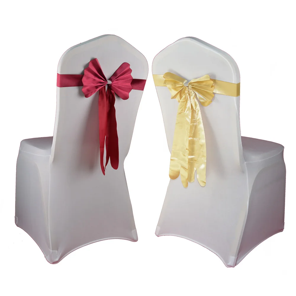 20 шт./лот украшение для свадебной вечеринки атласная лента пояс стула отеля