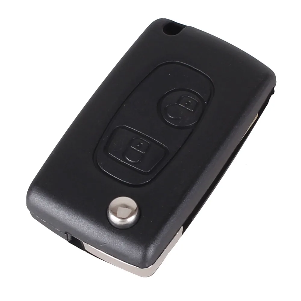Dandkey изменение складной флип удаленный Оболочки 2 Пуговицы для Citroen C1 C2 C3