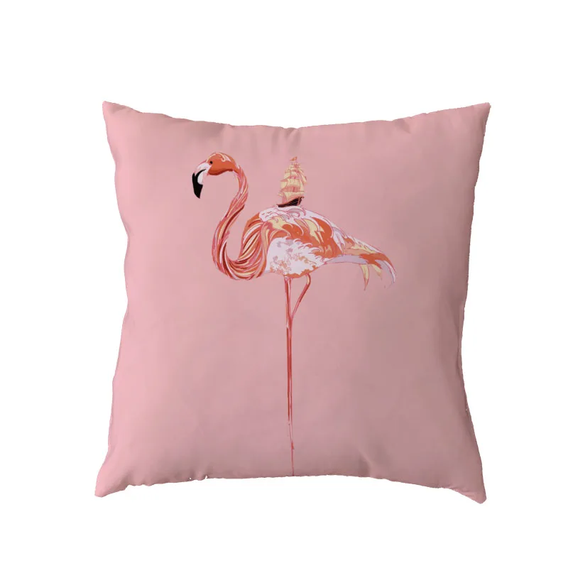 

High Quality White Throw Pillow Case Flamingo Cute Dog Red Cover Home Bedroom Sofa Outdoor Drom Gift Decoration Cushion Cover