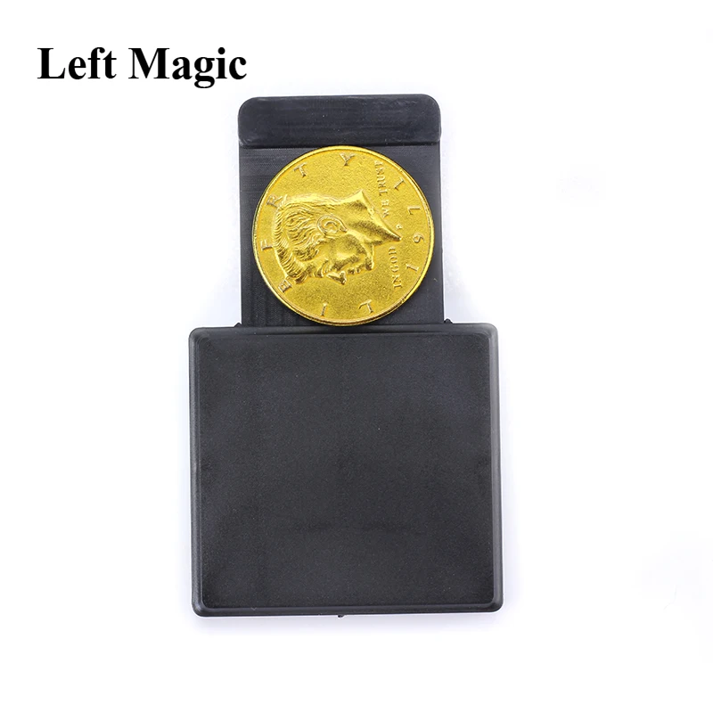 Induction Coin Box Magic Tricks Close Up Stage Props Magician Profession Illusion Gimmick Mentalism Easy To Do Kids Gifts | Игрушки и
