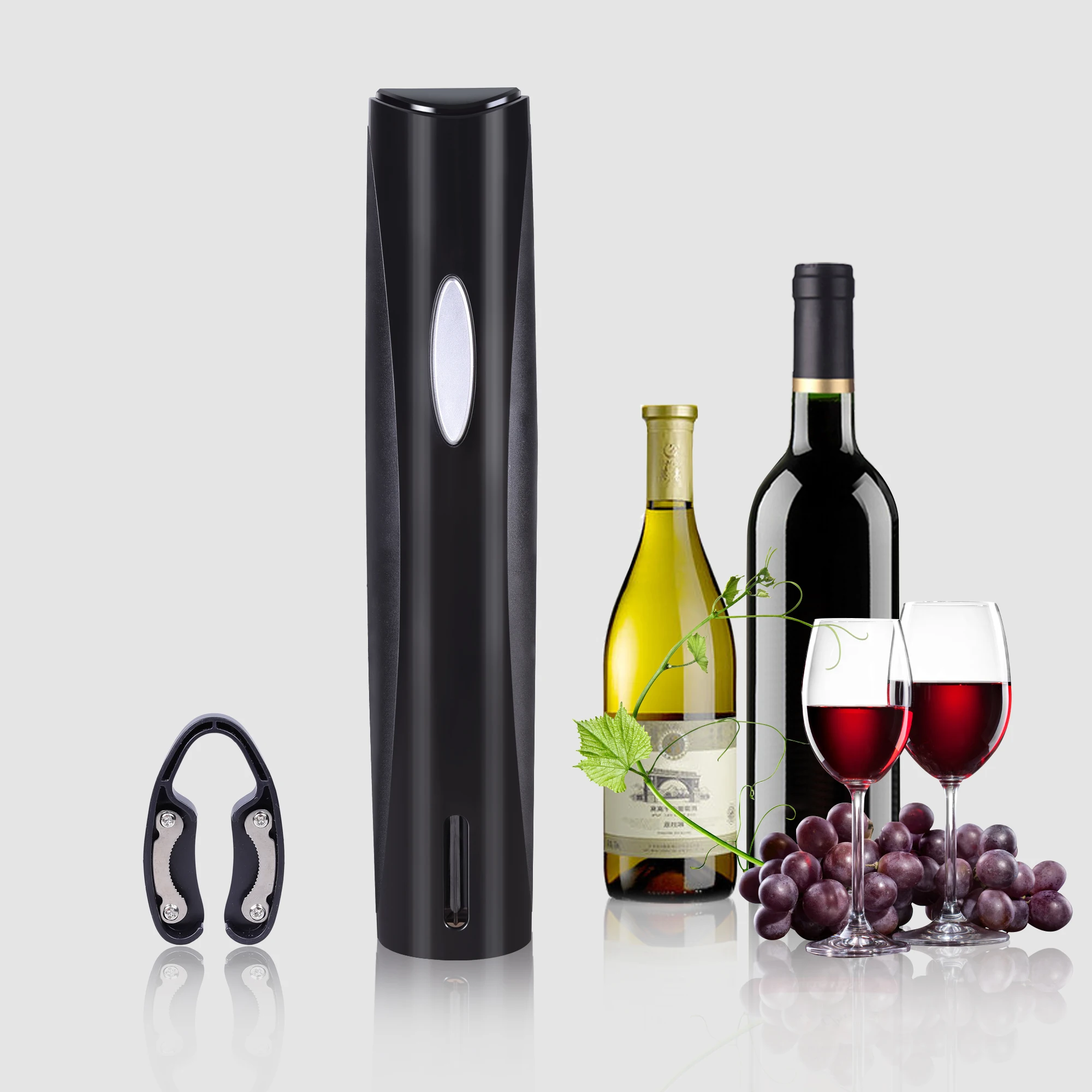 

Stainless Steel Electric Wine Opener Corkscrew Automatic Wine Bottle Opener Kit Cordless Foil Cutter