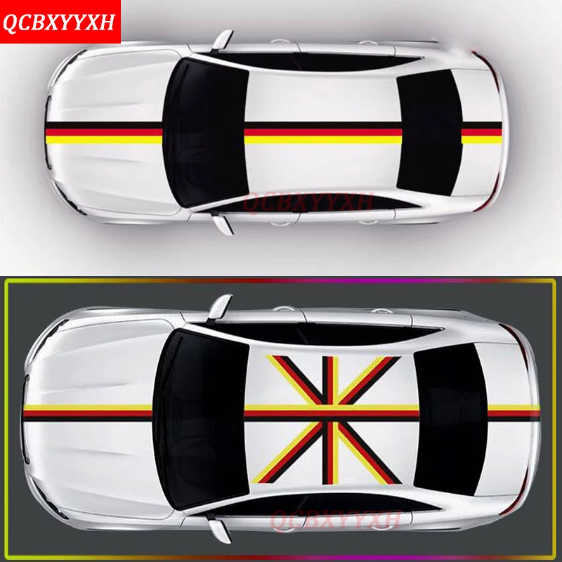 Стайлинг автомобиля QCBXYYXH 7 5 см/15 см * 100 немецкий французский итальянский флаг
