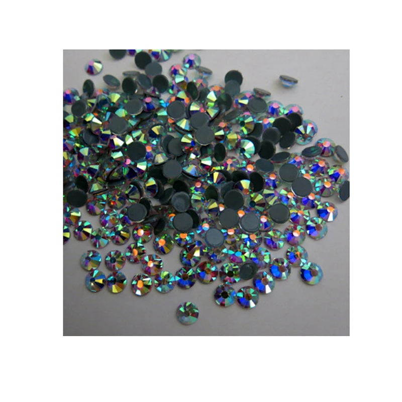 Высокое качество 288 шт. SS30 AB с плоской задней поверхностью прозрачные блестящими