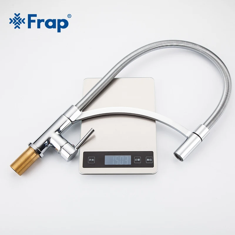 Кухонный Смеситель Frap Y40106 хромированный кран для раковины поворот на 360 градусов