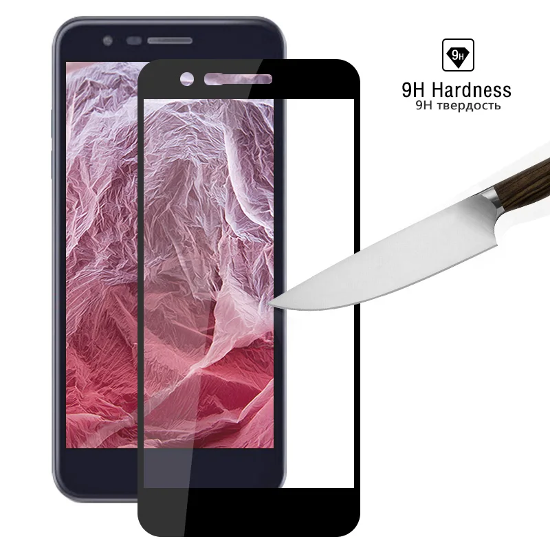Полностью клеевое закаленное стекло для LG K10 2018 Высококачественная защитная
