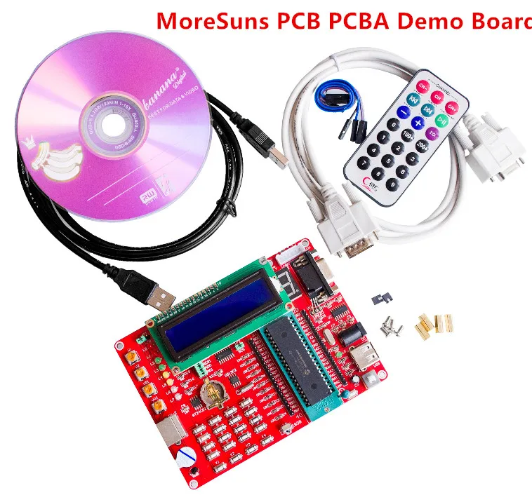 2 шт. обучающая плата PIC микроконтроллер Экспериментальная макетная 16F877A