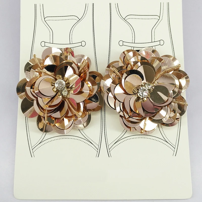 2 шт туфли с блестками цветок клип горный хрусталь diy женская обувь крюк