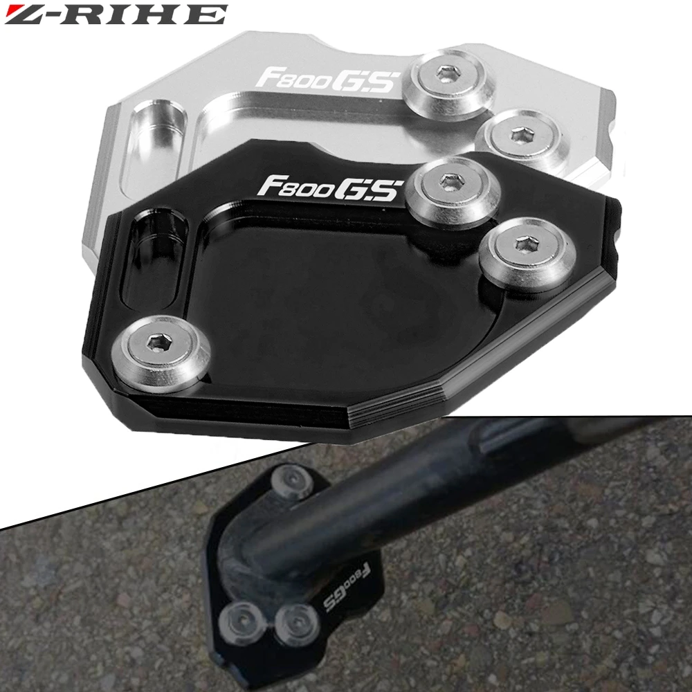 

Motorcycle Accessories CNC Kickstand Side Stand Plate Pad Enlarge Extension FOR BMW F800GS F 800 GS F800 GS F 800GS 2008-2015
