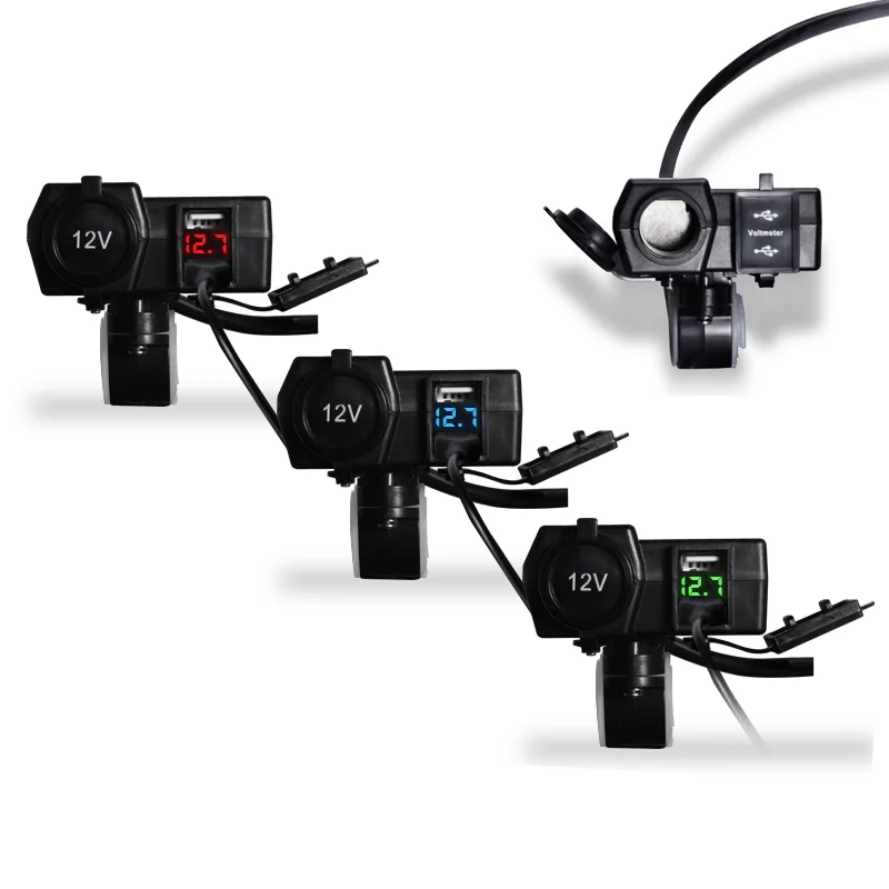 12 В/24 В водонепроницаемое зарядное устройство для автомобиля лодки мотоцикла с