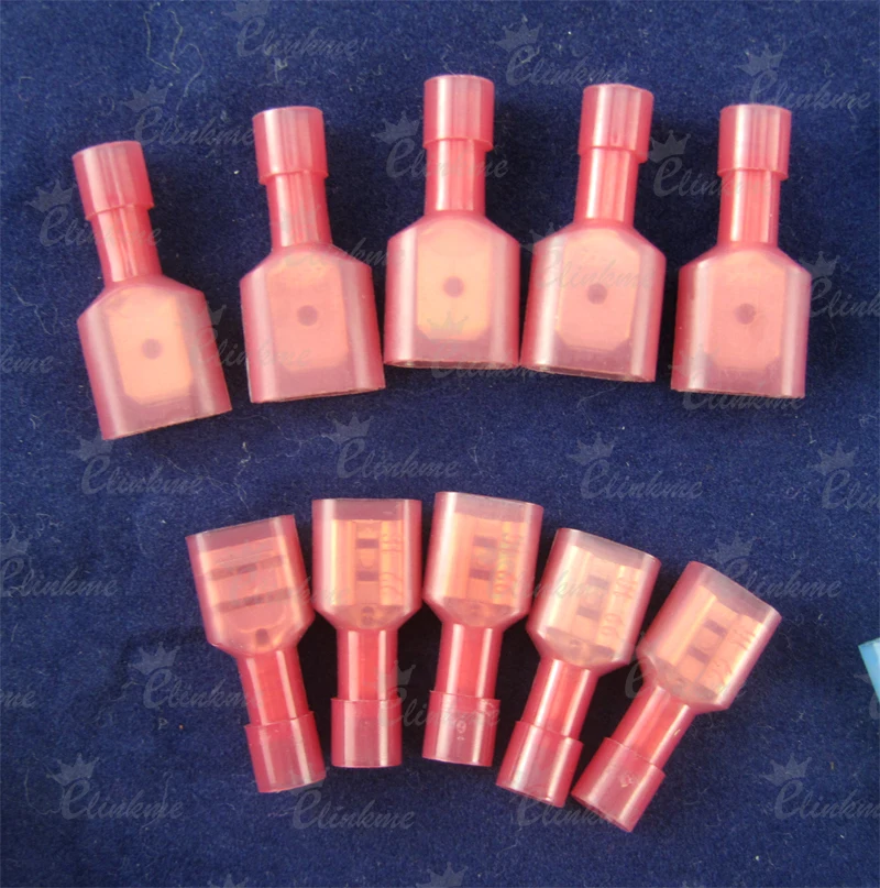 60 шт. 1/4 &quotM &amp F автомобильный изолированный провод быстроразъемные клеммы