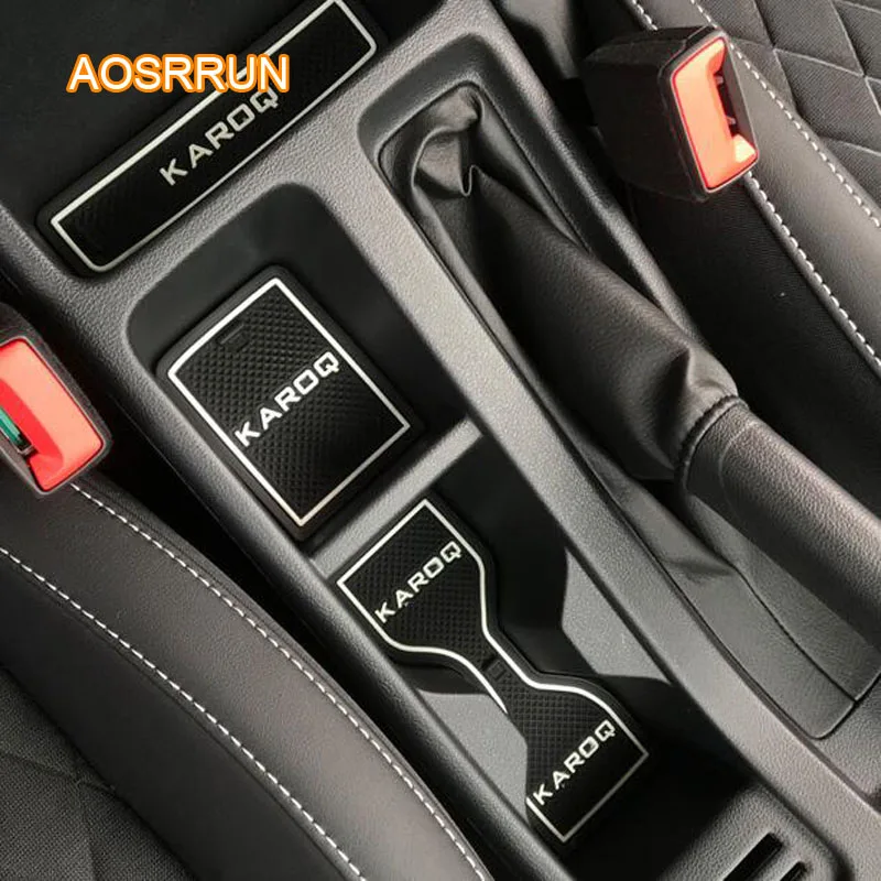 AOSRRUN силиконовые дверные подушки для подушки и подушки для амортизации автомобильные аксессуары чехол для Skoda Karoq