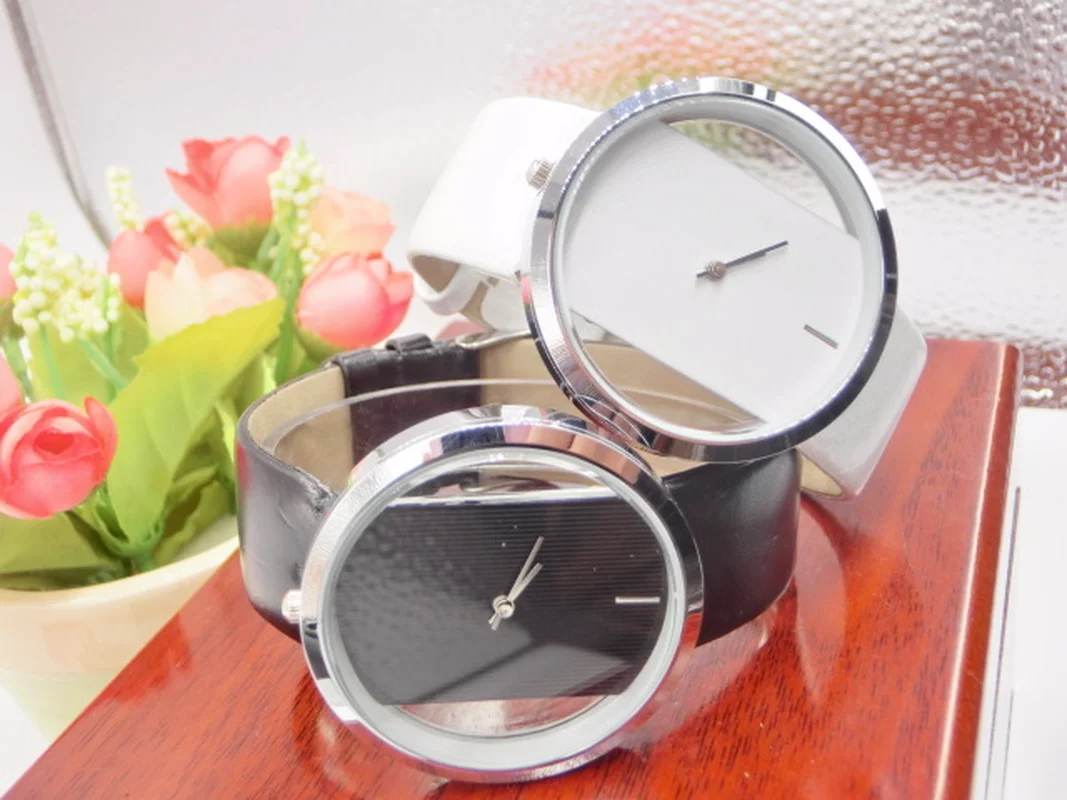 Новинка Лидер продаж Простые прозрачные винтажные часы для детей и
