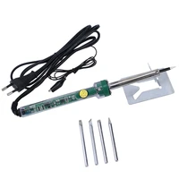 elecall green esi s60 eu plug 220v 60w 222mm adjustable temperature lead free electric iron gun welding soldering iron tool