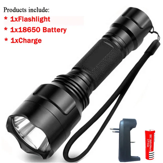 battery 3800LM высокое Мощность XML-T6 светодиодный фонарь C8 Q5/T6 светодиодный вспышка светильник фонарь светильник Водонепроницаемый для вспышки светильник 62 - Испускаемый цвет: battery