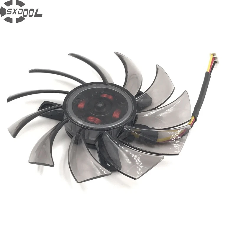 SXDOOL T128010SM для Gigabyte GTX580 вентилятор видеокарты 74x74x10mm12V 0.20A Бескаркасный