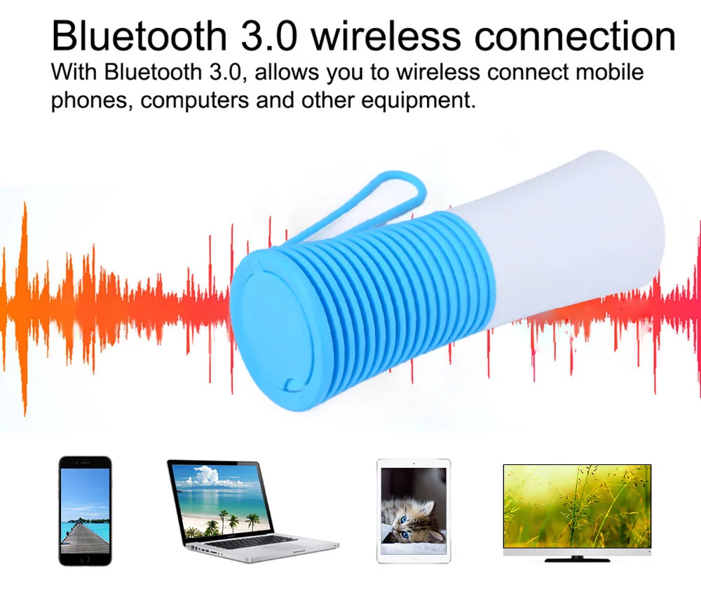 UT5 силиконовый беспроводной Bluetooth 3,0 динамик с power Bank Поддержка громкой связи