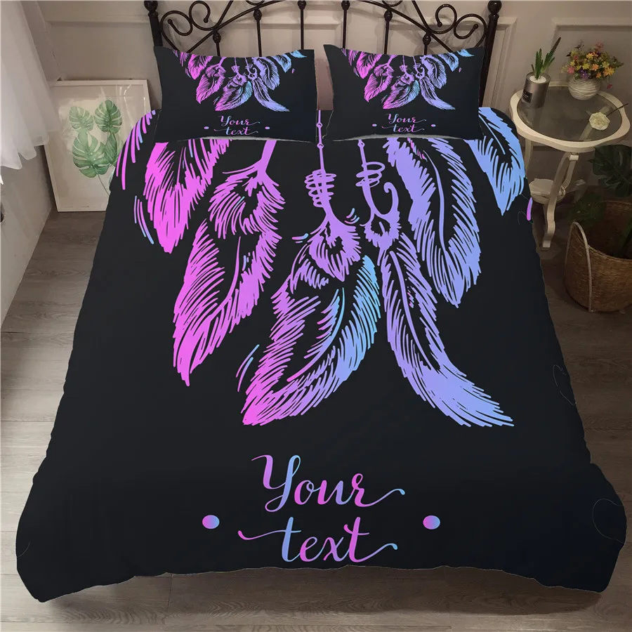 Комплект постельного белья с 3D принтом пододеяльник Ловец снов богемский