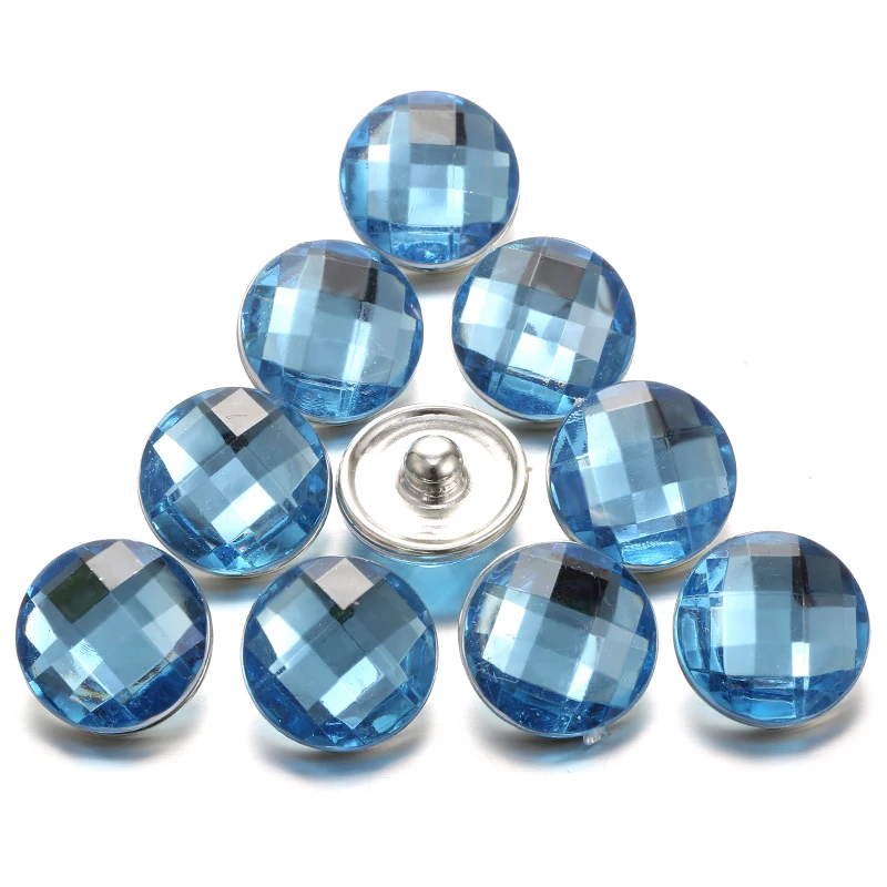 10 шт./партия Mrs Win ювелирные застежки-пуговицы синие стеклянные смолы оснастки