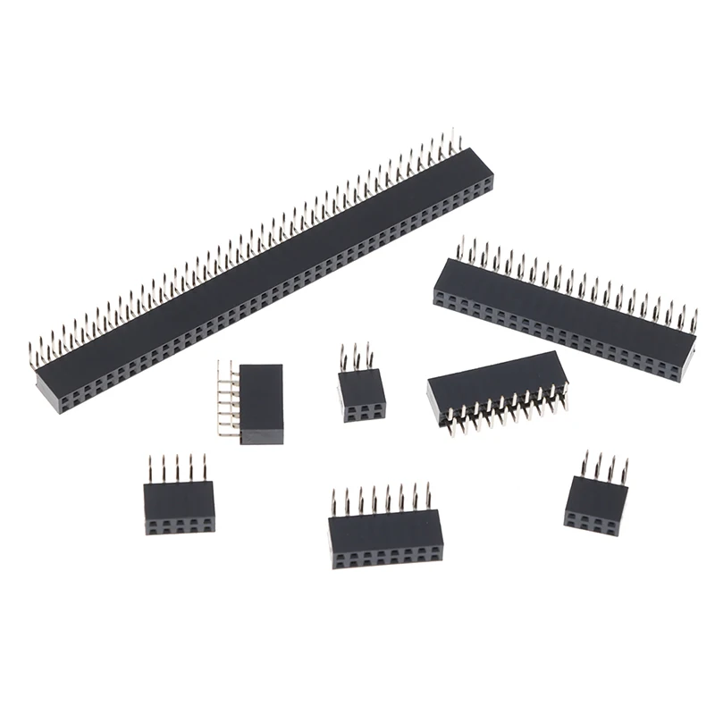 2 54 мм двухрядная Женская печатная плата прямоугольный штыревой разъем Pinheader