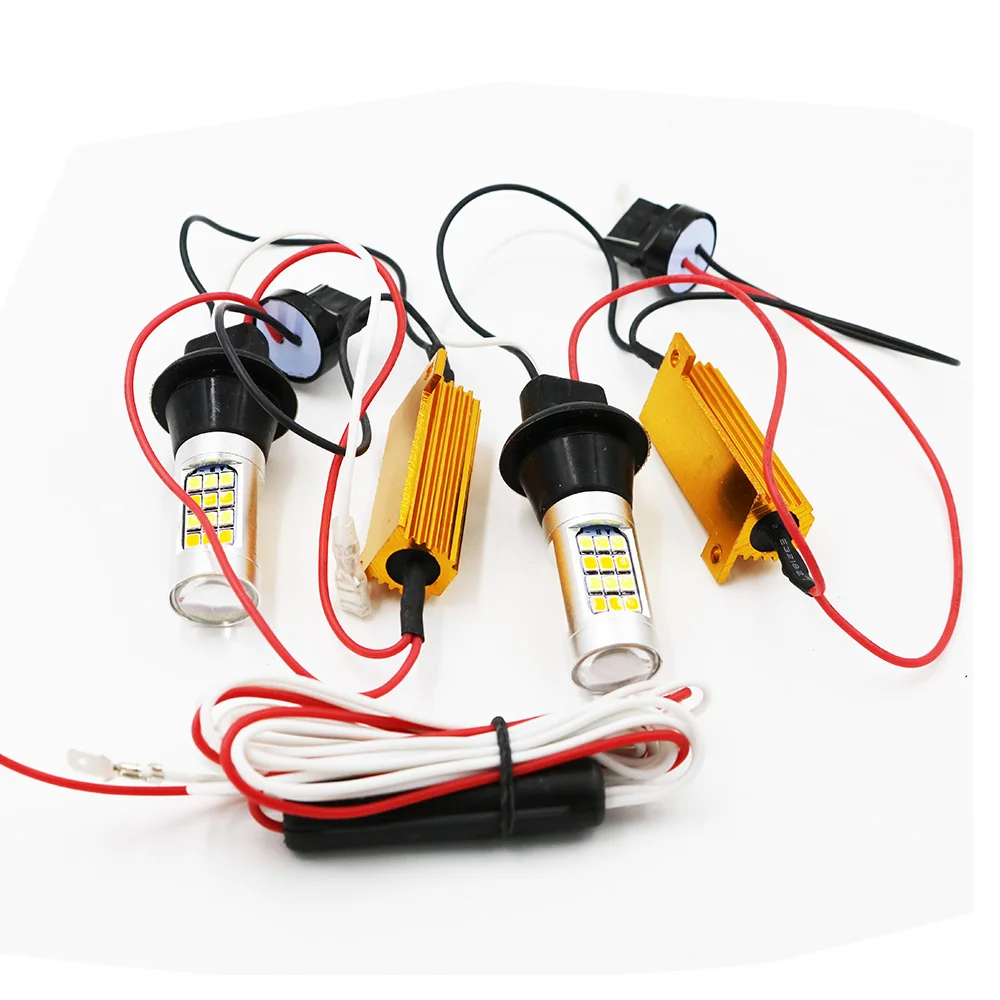 YSY 2x T20 7440 50 Вт 2835 42SMD без ошибок Canbus светодиодные дневные ходовые огни и Передние