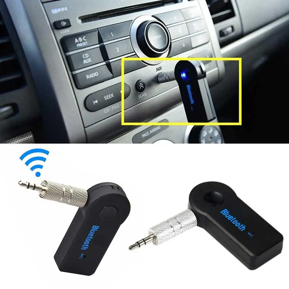 Bluetooth AUX мини аудио приемник Bluetooth передатчик 3,5 мм разъем для громкой связи Bluetooth автомобильный комплект Bluetooth аудио музыкальный адаптер