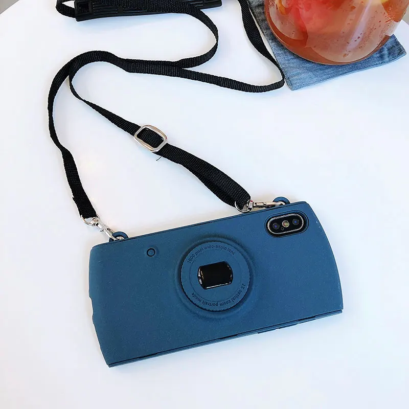 Boucho для iPhone х Прохладный 3D Ретро Камера телефона Чехлы 6 6s 8 7 Plus чехол мягкий