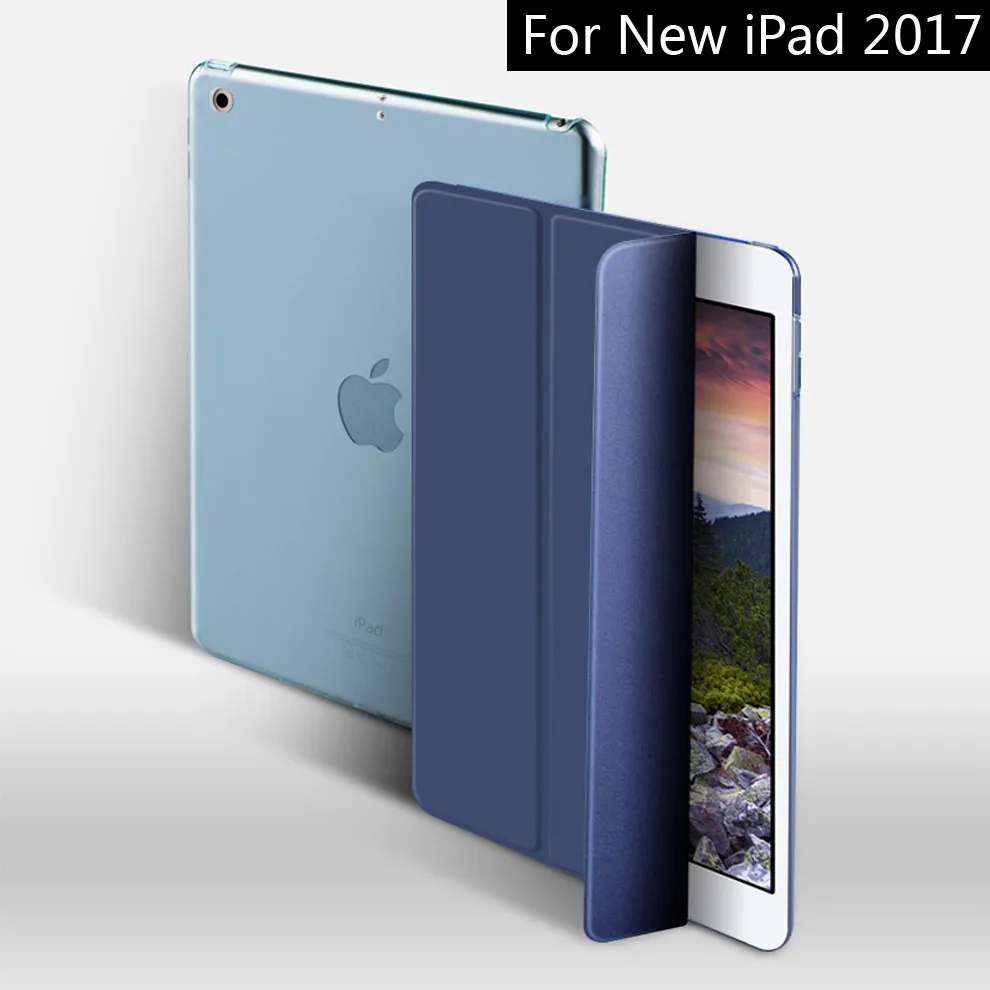 Navy Чехол для нового iPad 9,7 дюйма, ZVRUA YiPPee цветной PU смарт-чехол, Магнитный чехол, модель A1822 A1823 A1893 A1954 - Цвет: Navy