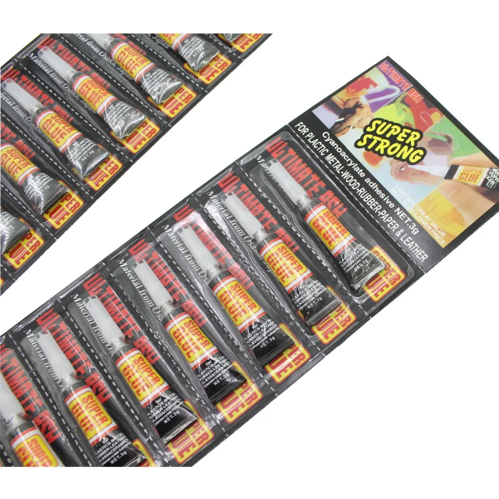 12 шт. жидкий супер клей сильный цианакрилатный для стекла текстиль металл дерево