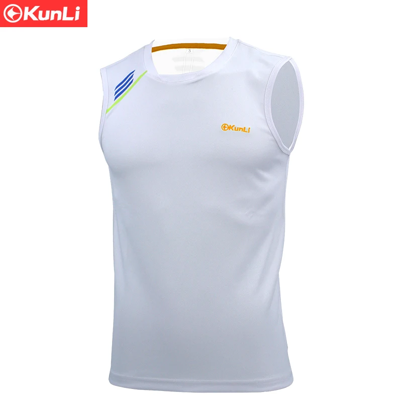 Новинка 2017 Мужская теннисная рубашка Kunli для занятий спортом на открытом воздухе