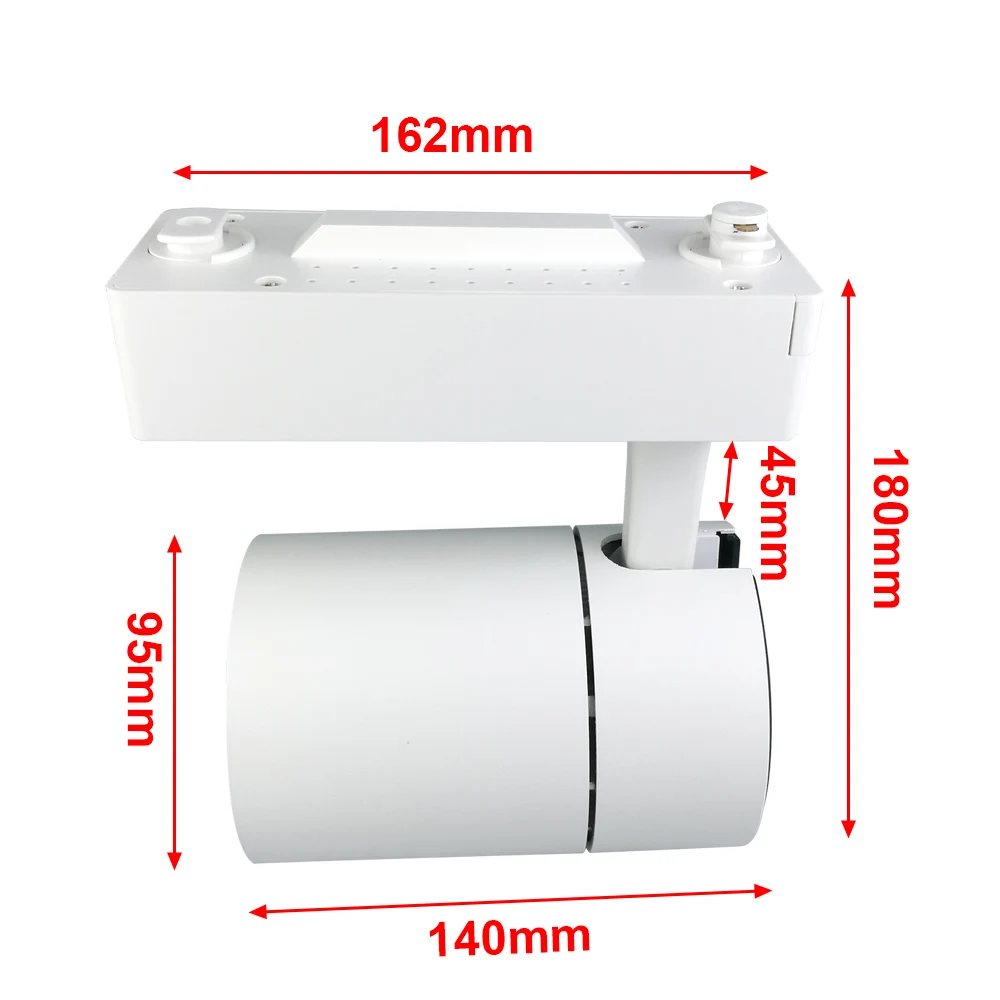 Светодиодный трековый свет 30W Rail Lamp 85 265V COB Spot для Mall Exhibition Office Shop Кухонный