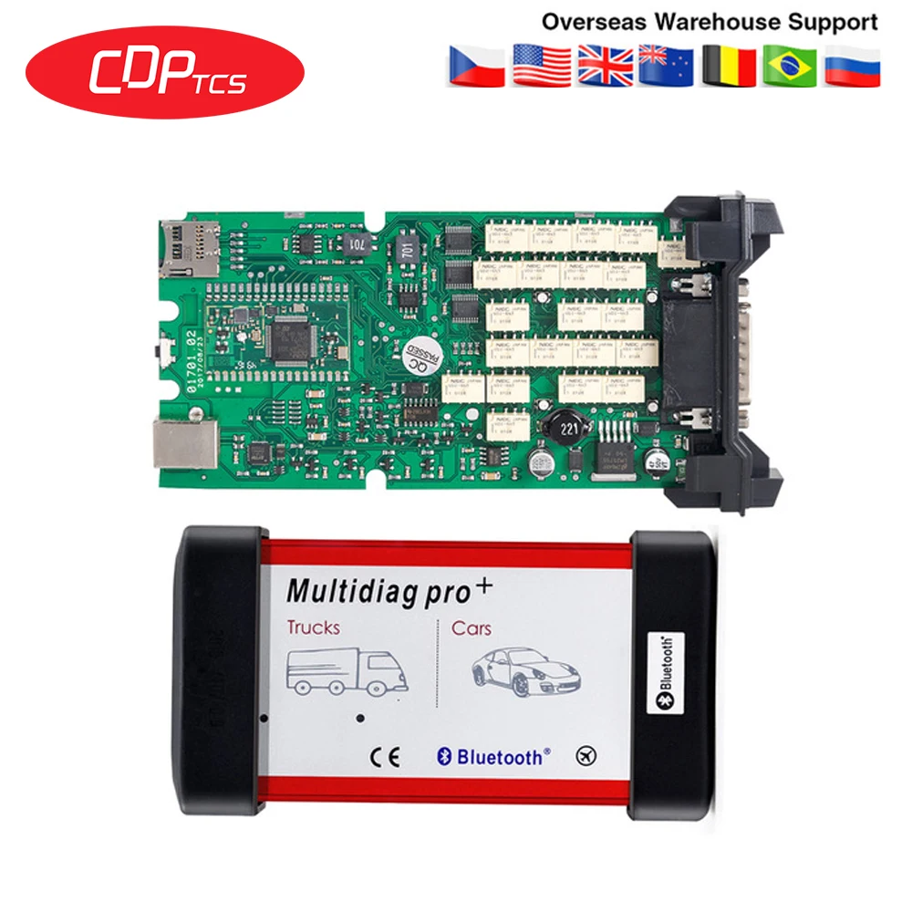 A+ КАЧЕСТВО Одиночная зеленая доска cdp tcs bluetooth Multidiag pro,00 keygen программное обеспечение OBD2 автомобили Грузовики диагностический инструмент