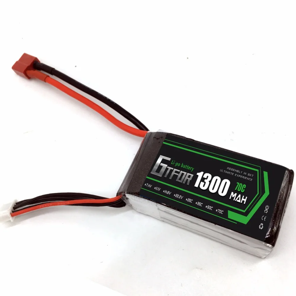 GTFDR 6S RC Lipo батарея 22 2 V 1300mah 70C Burst140C Bateria для Align Trex 450 450L вертолеты модели