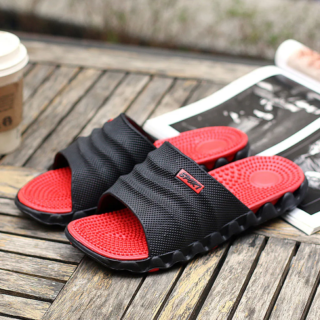 Мужские шлепанцы SAGACE мягкие массажные на каждый день лето 2019|Тапочки| |