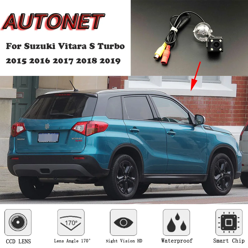 Автомобильная камера заднего вида для Suzuki Vitara S Turbo 2015 2016 2017 2018 2019 ночное