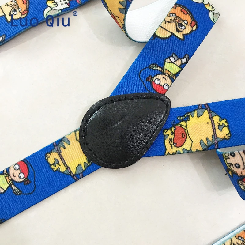Женские/мужские/взрослые ремни эластичная мультяшная отделка вешалка 1 дюйм