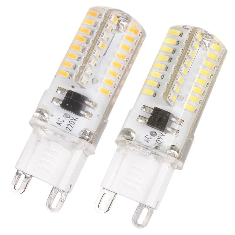 Супер 3014 SMD G9 64 Светодиодная лампа 220 В 6 Вт 360 градусов энергосберегающая