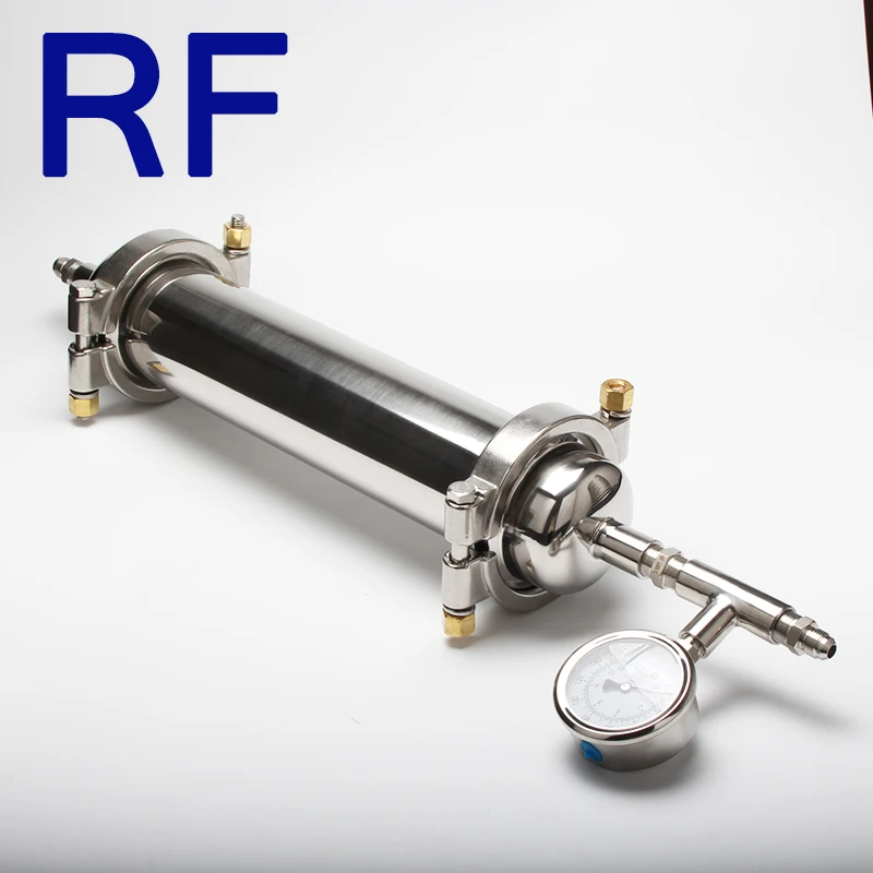 RF 4x24 дюйма SS304 санитарная нержавеющая сталь осушитель фильтра молекулярного