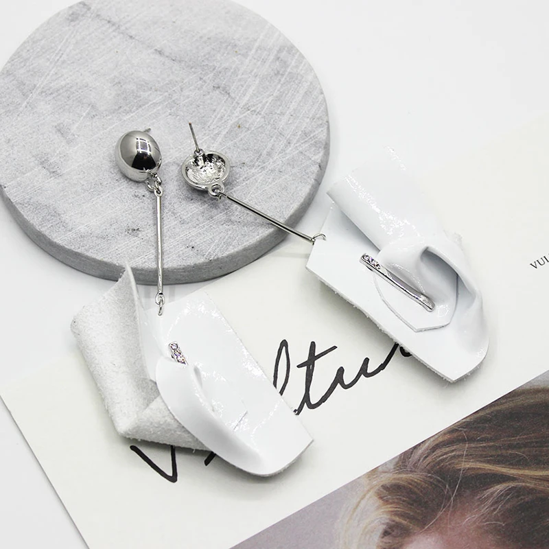 [DEAT] Новинка весна-лето 2019 женская кожаная одежда с цветочным принтом длинные