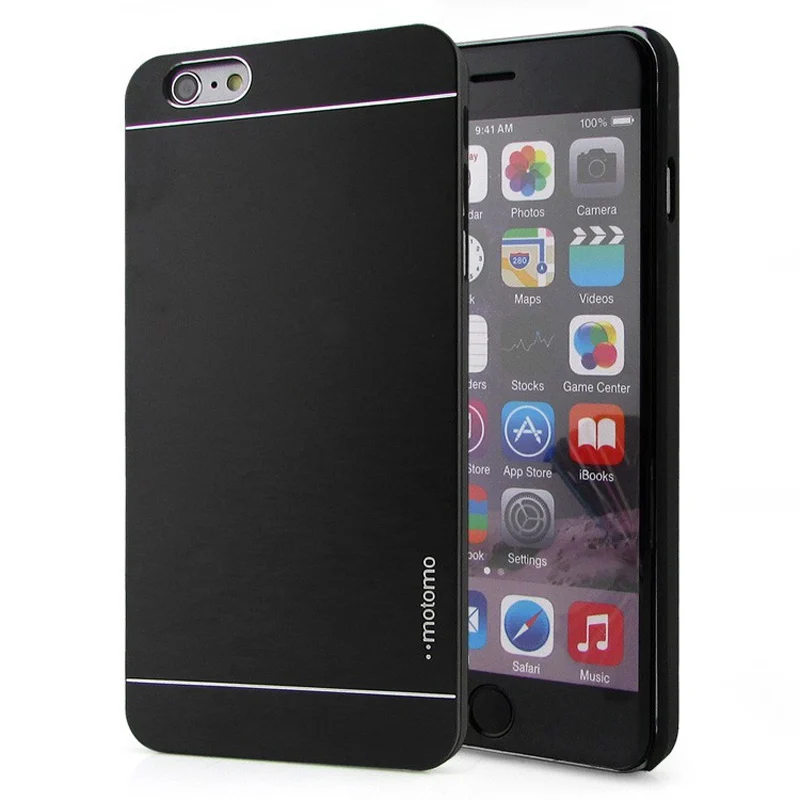 Люкс Motomo Алюминий Металл Кисти Жесткий Задняя Крышка Case Для HTC Desire 320 |