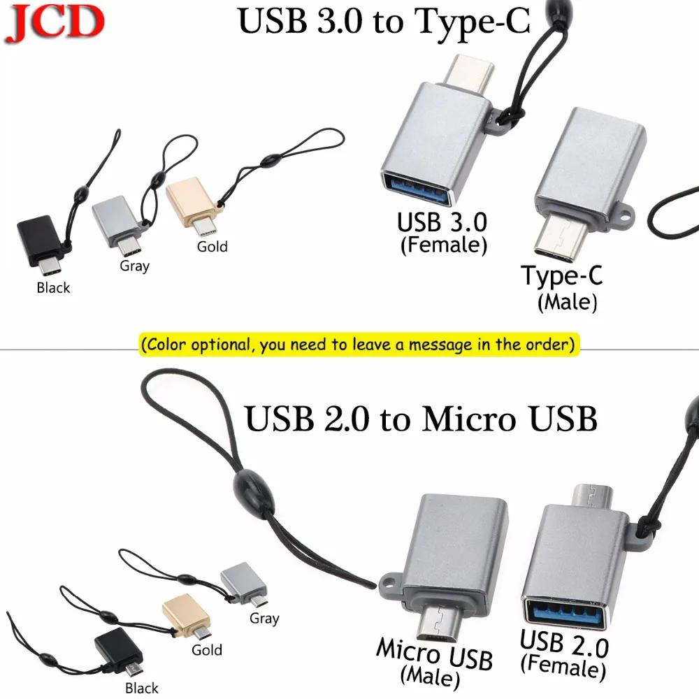 JCD адаптер типа Otg C &quotпапа&quot в USB 3 0 переходник с внутренней резьбой более точных