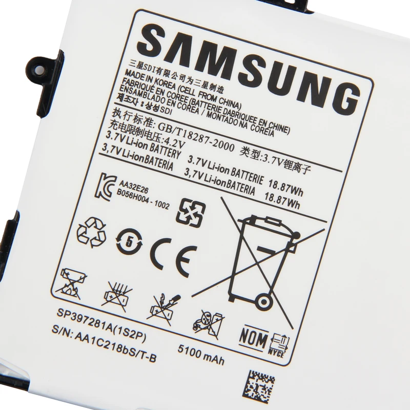 Оригинальная запасная батарея Samsung для Galaxy Tab 7 P6800 i815 P6810 натуральная планшета