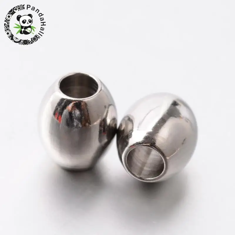 

Barrel 304 Stainless Steel Beads, Stainless Steel Color, 7x6mm, Hole: 2.5mm