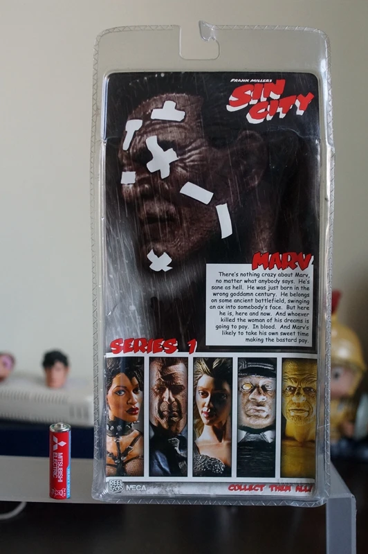 NECA SIN CITY SANGUINOSA MARV Экшн фигурки MODELLO STATUA Коллекционная Фигурка GIOCATTOLO Аниме Фигурка Da Collezione модель игрушки