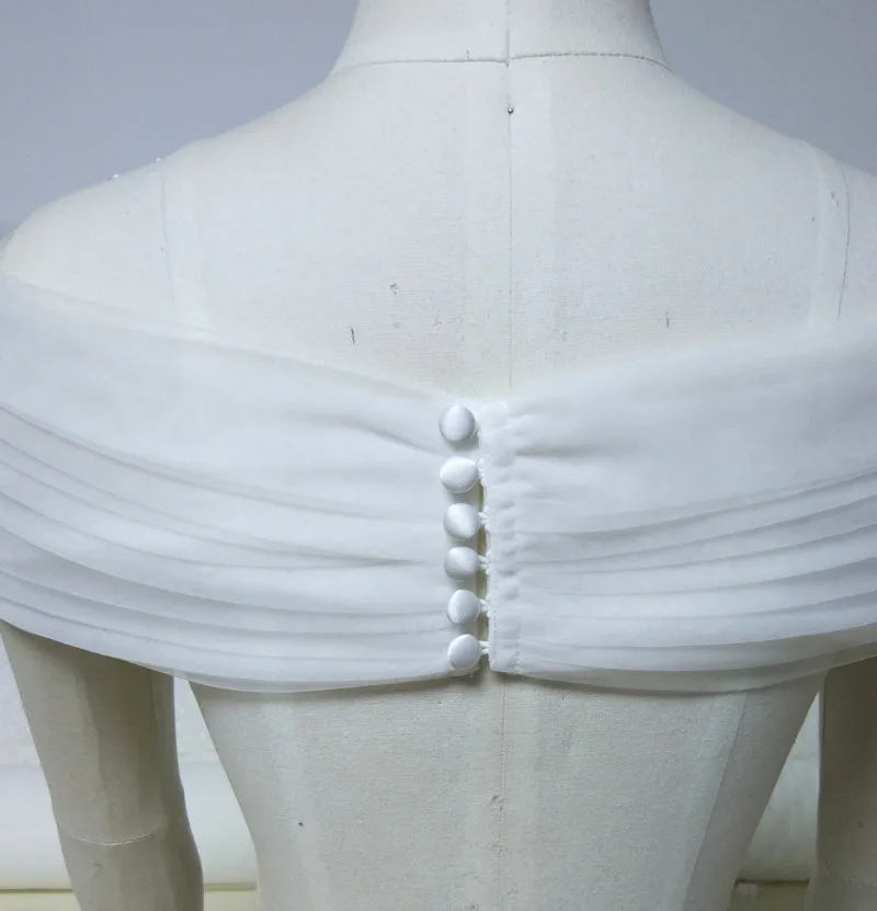 Женская накидка из тюля романтичная на плечо с рюшами кнопках | Свадьбы и