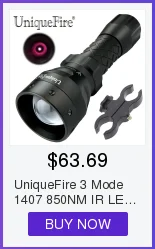 UniqueFire Professional Охота фонарик UF-1505 ИК 850nm луч света Портативный Увеличить лампы факел+ QQ09 прицела