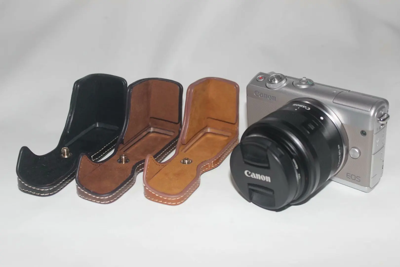 Чехол из искусственной кожи для видеокамеры Canon EOS M100|Сумки фото-/видеокамеры| |