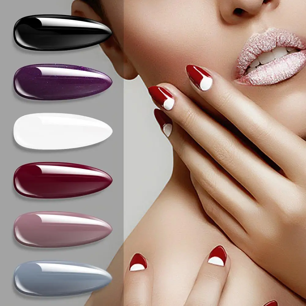 Azure beauty 6 шт./лот замачиваемый УФ гель для ногтей набор серия с блестками