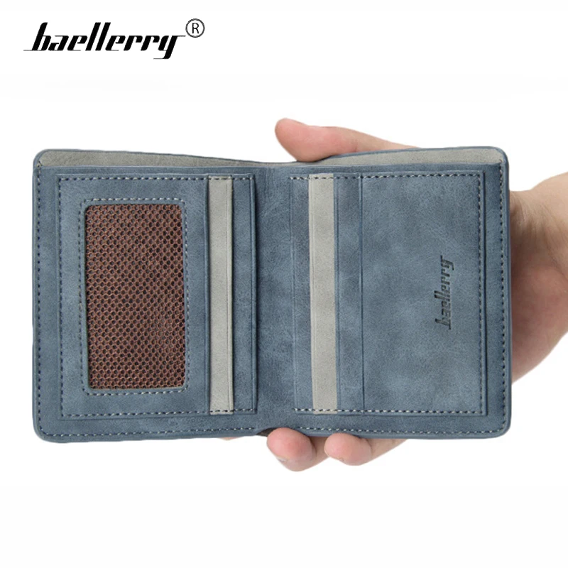Винтаж baellerry кошелек Для мужчин маленький кожа бумажник мужчины короткий кошелёк