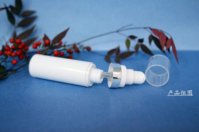 Бесплатная доставка белая безвоздушная пластиковая бутылка 15 мл/30 мл/50 мл для